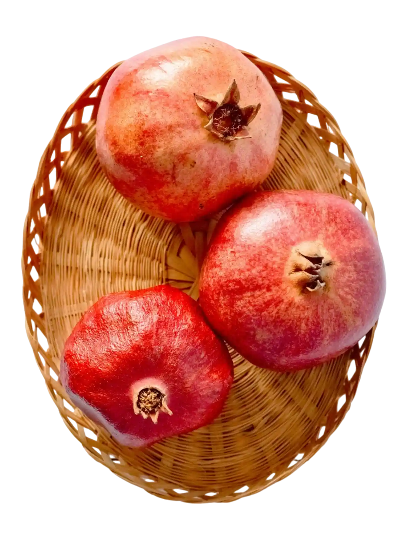 thumb for Three Pomegranates In A Woven Basket PNG