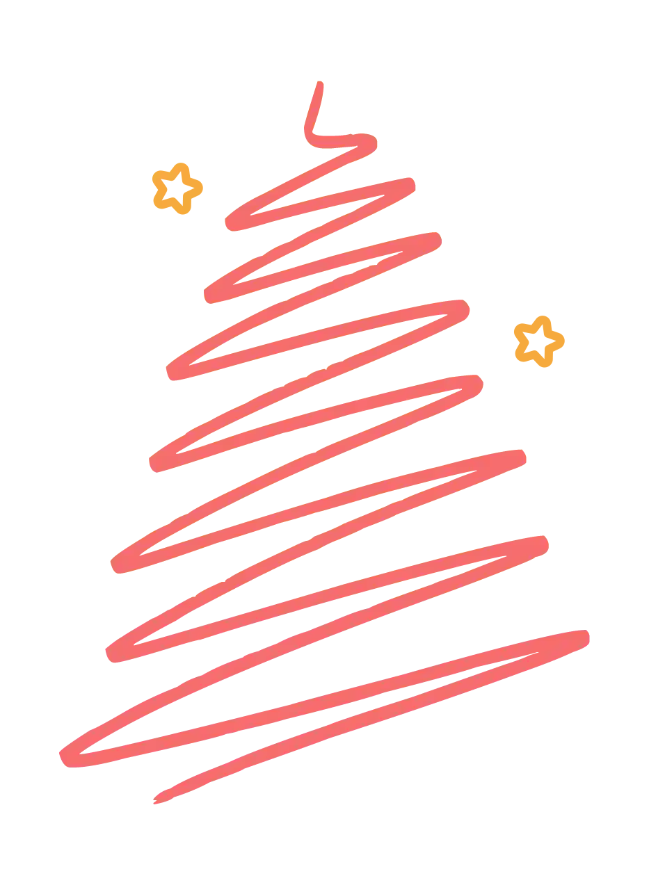 thumb for Christmas Tree PNG Simple Christmas Tree PNG Red And Yellow Christmas Tree PNG Holiday Graphic PNG