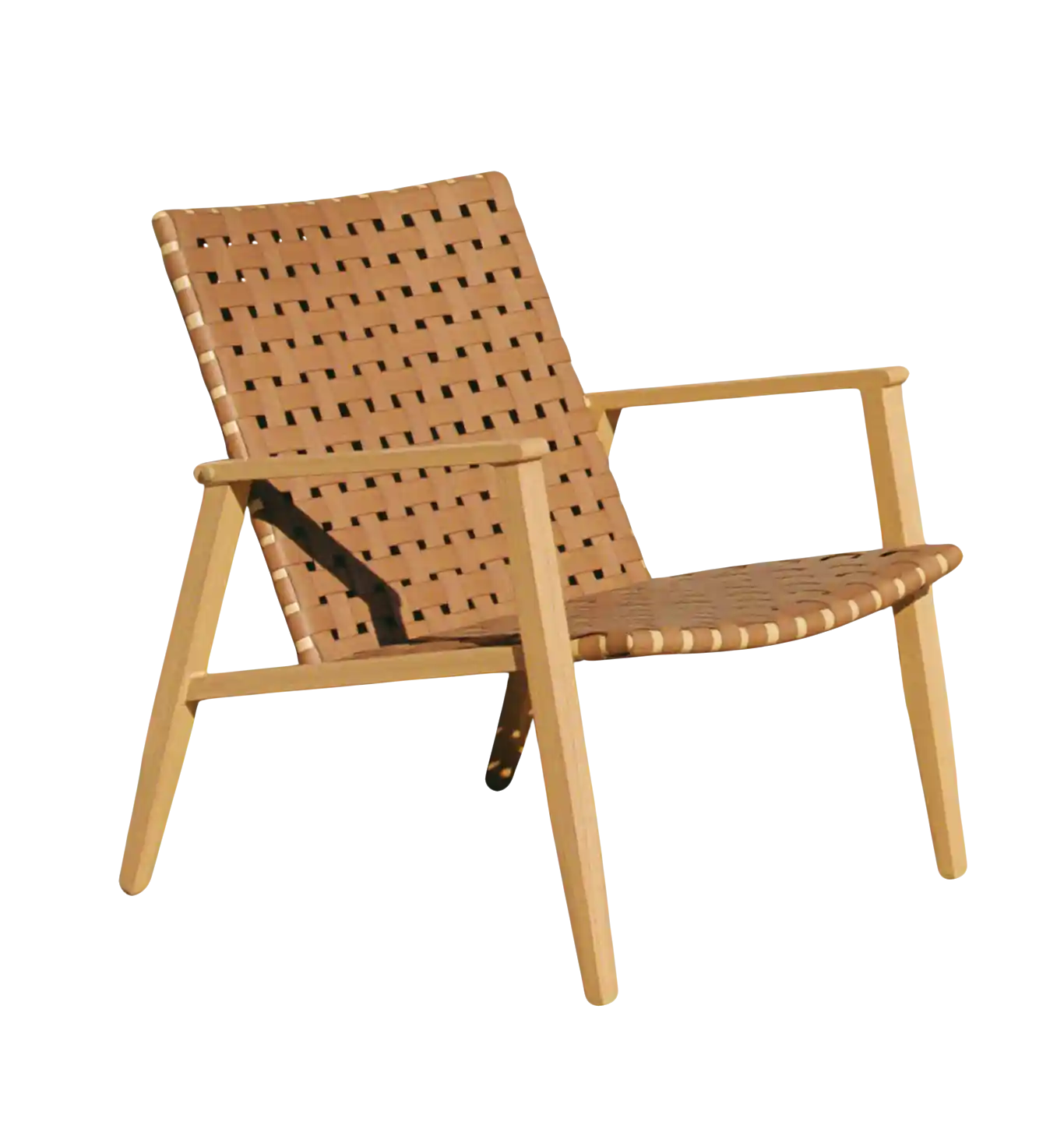 thumb for Wooden Chair With Leather Seat PNG, Woven Leather Chair PNG, Armchair PNG, Leather Chair PNG