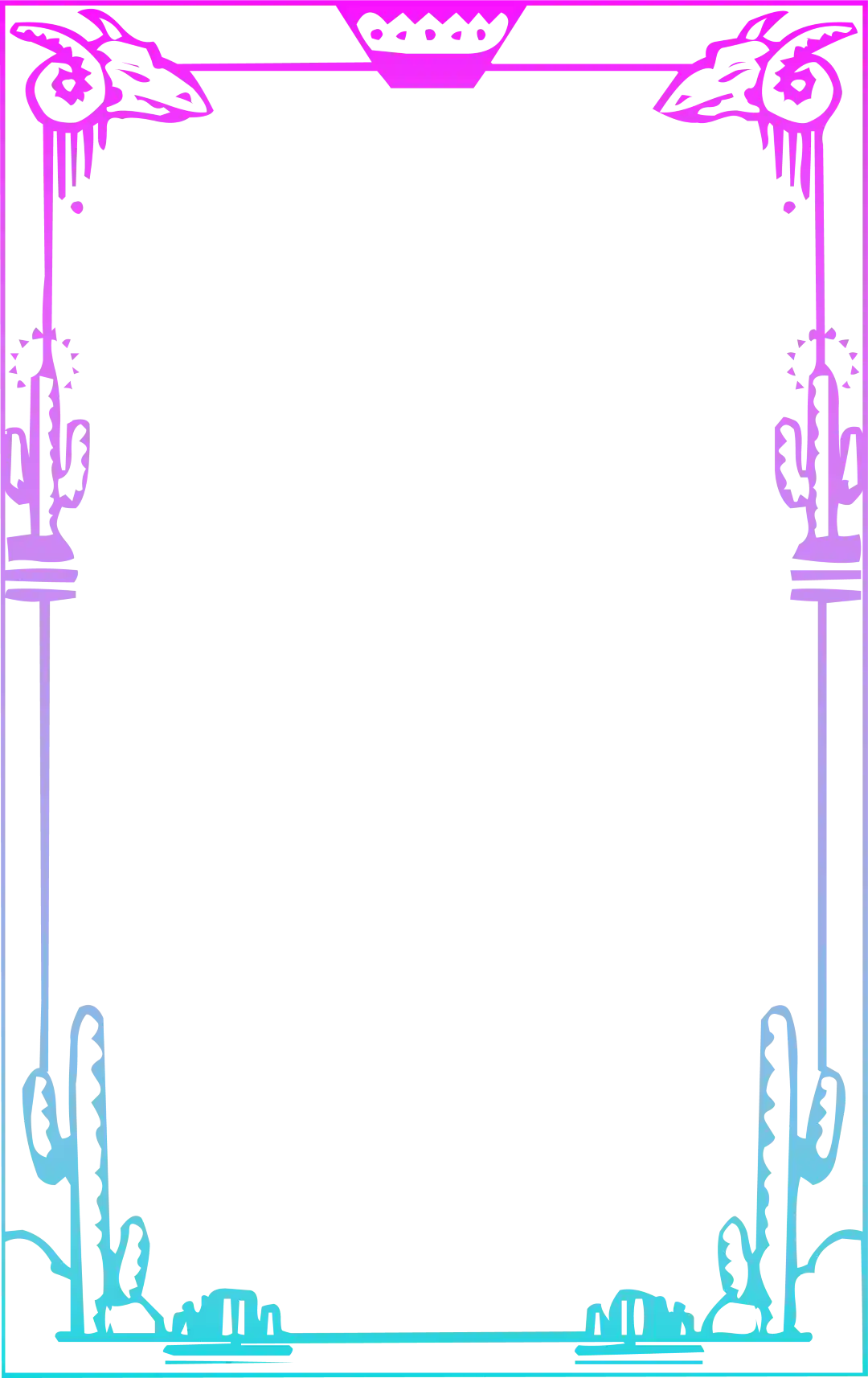 thumb for Neon Desert Frame Png