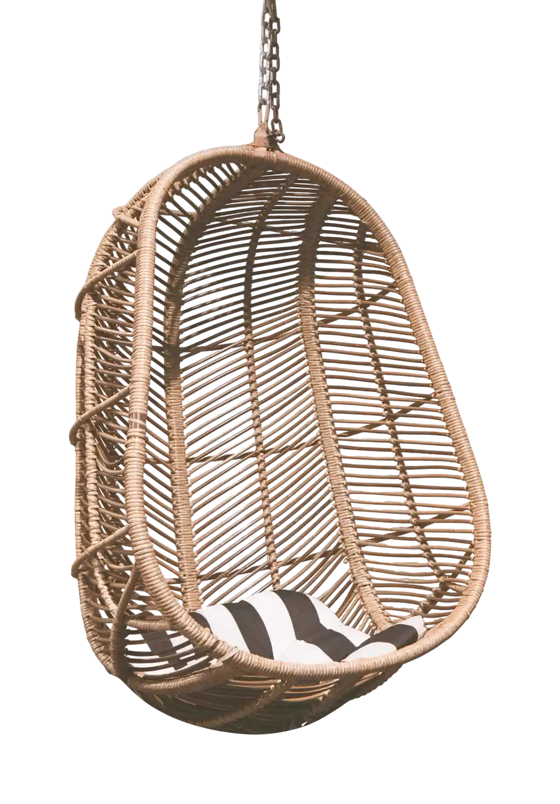 thumb for Wicker Hanging Chair PNG, Outdoor Egg Chair PNG, Rattan Swing Chair PNG, Bohemian Patio Furniture PNG, Relaxing Hammock Chair PNG