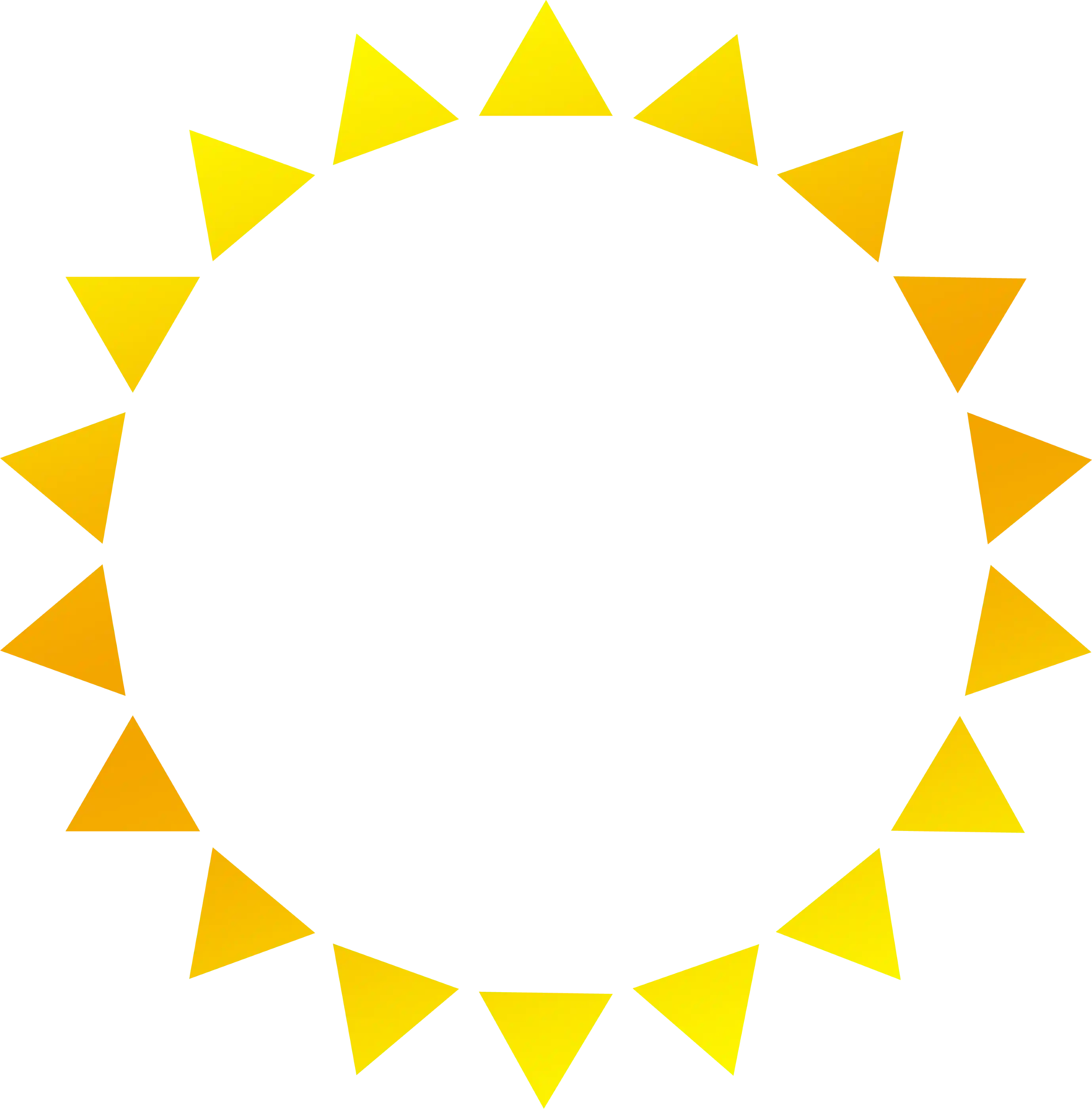 thumb for Sun Frame Png Sun Png Yellow Sunburst Png Yellow Sunburst Frame Made Of Triangles Png